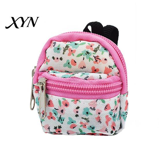Compact Earphone Case Mini Backpack Coin Purse, Scratch Resistant Zippered Compartment Keychain Pouch Bag, Waterproof Oxford Cloth Decorative Bag