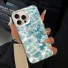 Blue Butterfly Ocean Wave  Phone Case For iPhone 17,16,15,14,13,12,11 Plus,Pro Max,XS,white Silver Phone Case