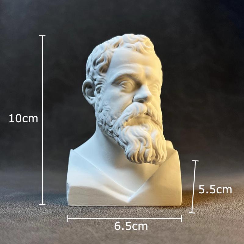 Galileo Plaster Statue Desk Decoration Ornaments Artwork Galileo Characters Sculpture Sketching Practice Coloring Teaching Tool