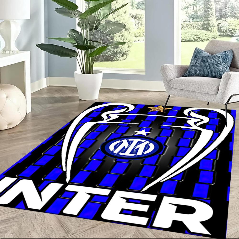Inter Milan Carpet Suitable For Bedrooms Dormitory Decorate Room Dining Room Antislip Rug Office Home Decor Perfect Birthdaychristmas Gift Idea