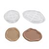 2PCS Epoxy Resin Crafting Molds Large Silicone Trays Moulds Candle Holder Molds Silicone Texture for Jewelry Tray Plate