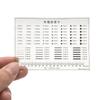 Appearance Standard Card Gauge Point Gauge Transparent Film Stain Comparison Card Stain Crack Contrast PET Ruler Scales Dot Line