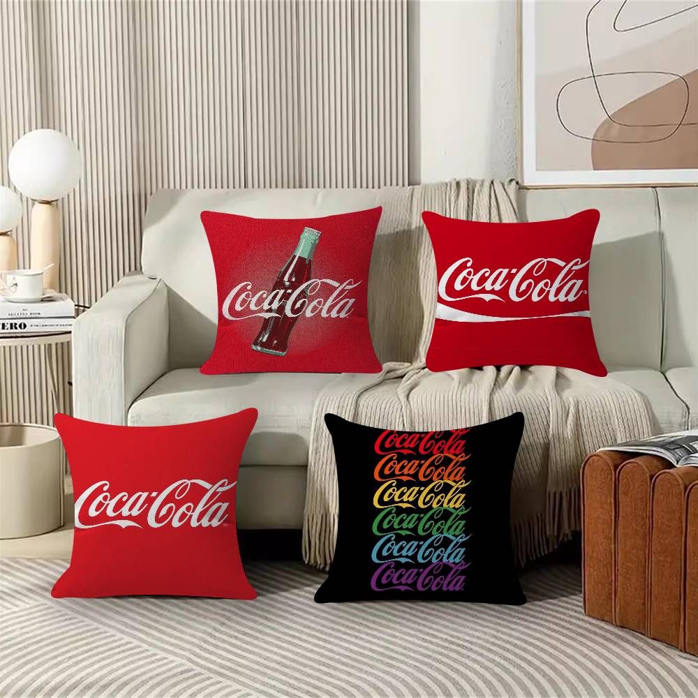 Soda Water CCocaCCola Personalized Pillow Cover Kids Bedroom Wild Party Decor Pillowcase Kid Birthday Shower Gift