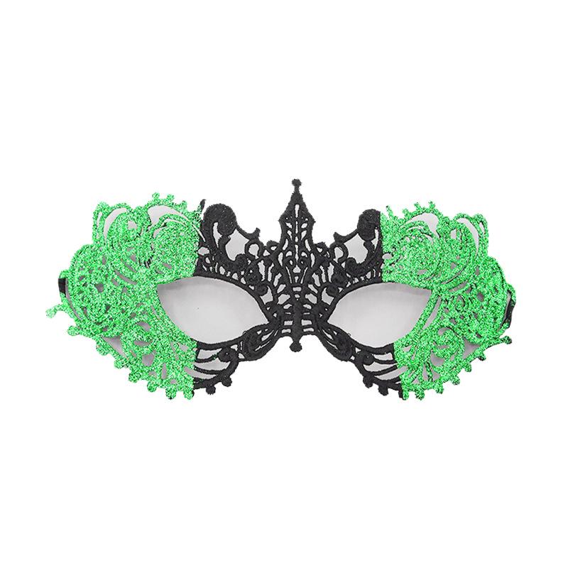 Cross-border Sexy Lace Eye Mask with Pointed Tips for Halloween & Christmas Masquerade