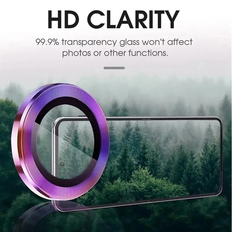 2KS pro Redmi 15C 15 4G/ 5G Barevný kroužek+ Tvrzené sklo Kroužek chrániče objektivu fotoaparátu Ochranné tvrzené sklo fotoaparátu HD Čirá fólie