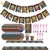 Mirabel Birthday Encanto Party Supplies Set Cake Top Banner Cups Plates Balloons