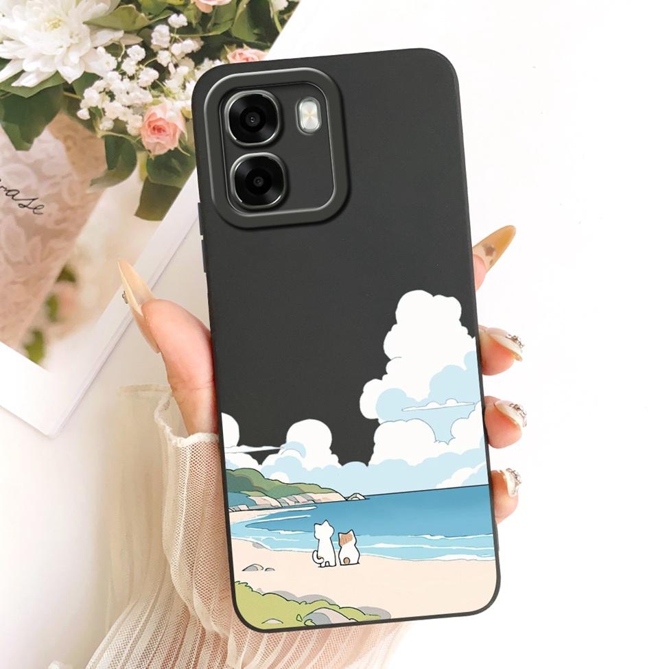 For Oppo A6 4G CPH2817 Casing For Oppo A6 5G Cover Luxury Fashion Cute Funny Painted Silicone Case For Oppo A6 CPH2831 PLT120