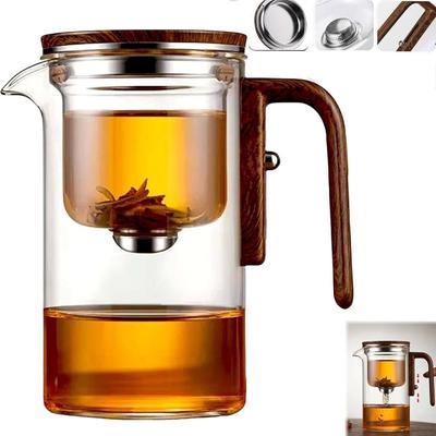 With Infuser Water Separation Glass Teapot Heat Resistant with Strainer Magnetic Glass Teapots Filter Brewing