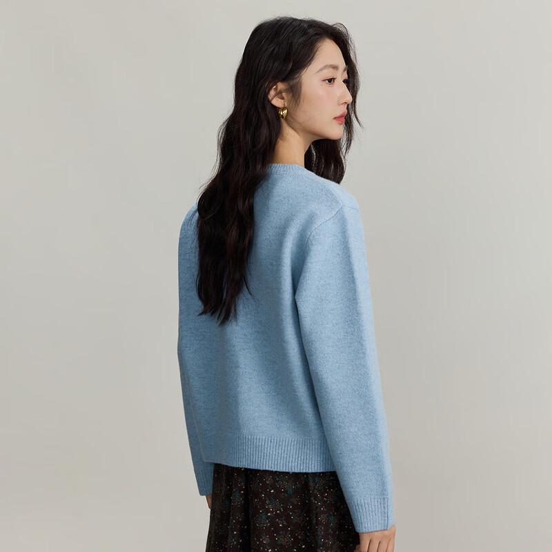 INMAN Women's Cartoon Bear Knit Pullover Sweater