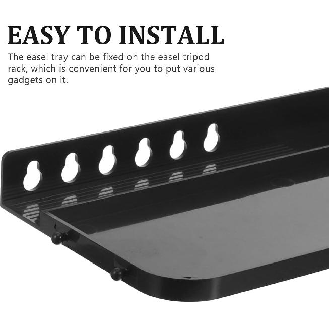 Detachable Easel Tray Attachment Replacement Plastic Paints Tray for Easel Versatile Easel Tray Shelf for Artists Easy to Install and Remove for