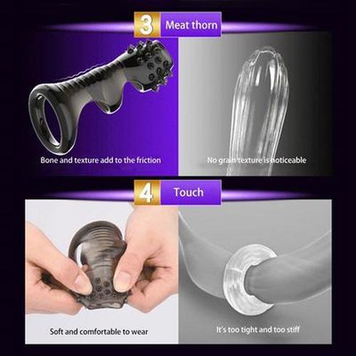 Adult Reusable Penis Ring Delayed Ejaculation G Spot Vibrator-free Sex Toy Men's Chastity Belt Penis Anal Plug Sex Shop