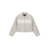 LAP Color Block Crop Rider Jacket Ar1lz260