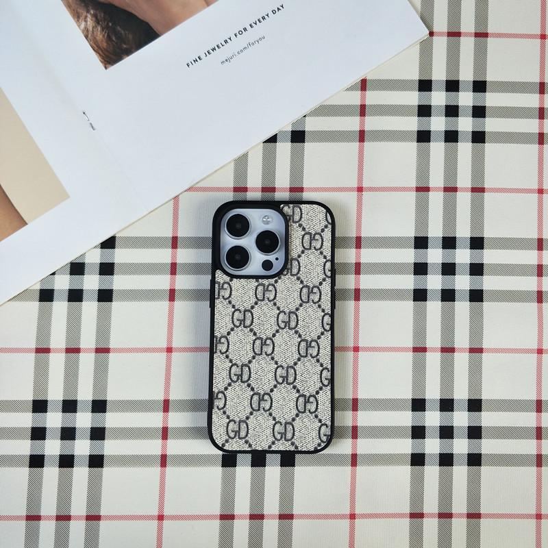 Stoßfeste Hülle im Buchstaben-G-Stil für iPhone 13/14/15/16/17 Pro Max - Trendiges europäisches & amerikanisches Design