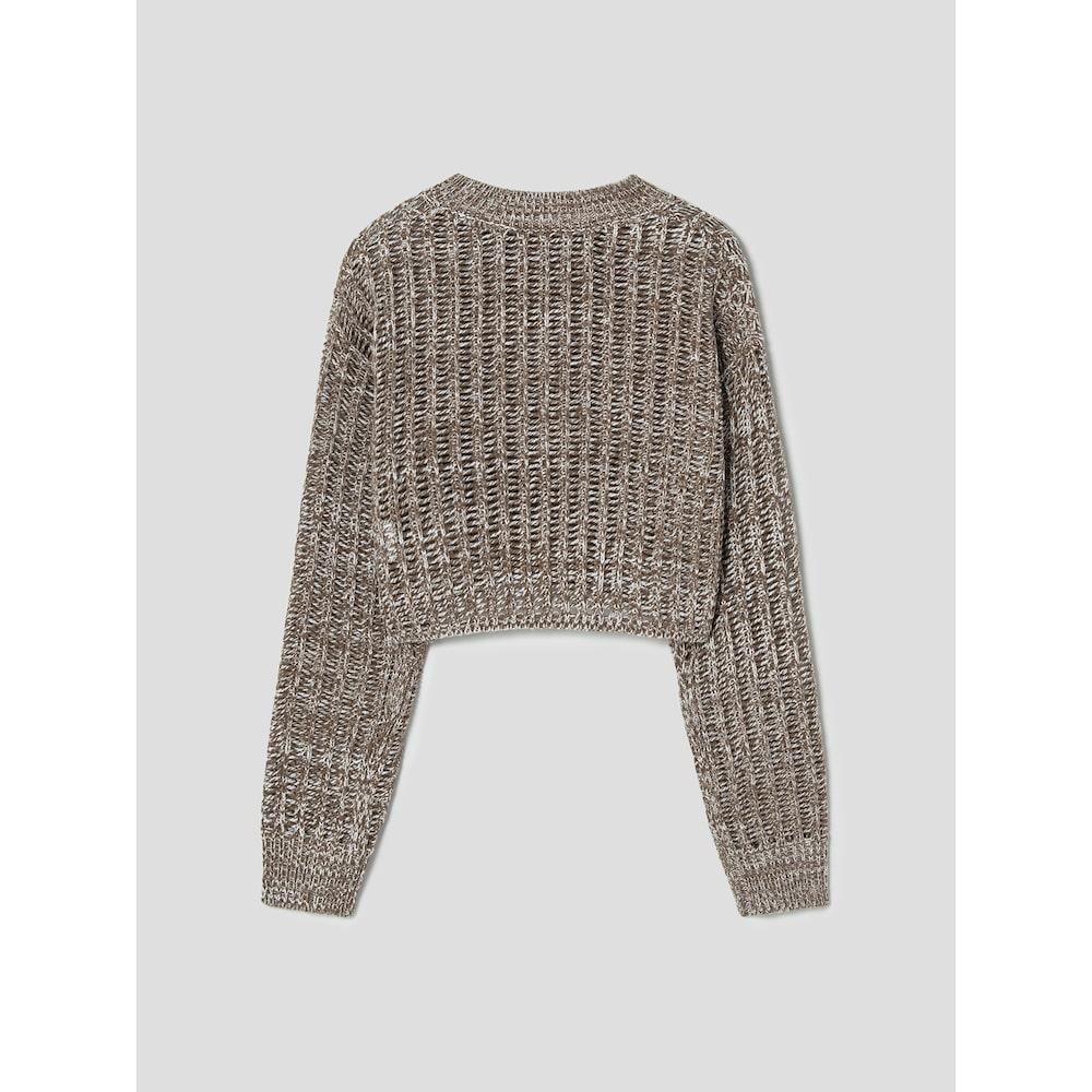 8seconds Pointel Round Neck Long Sleeve Pullover Khaki