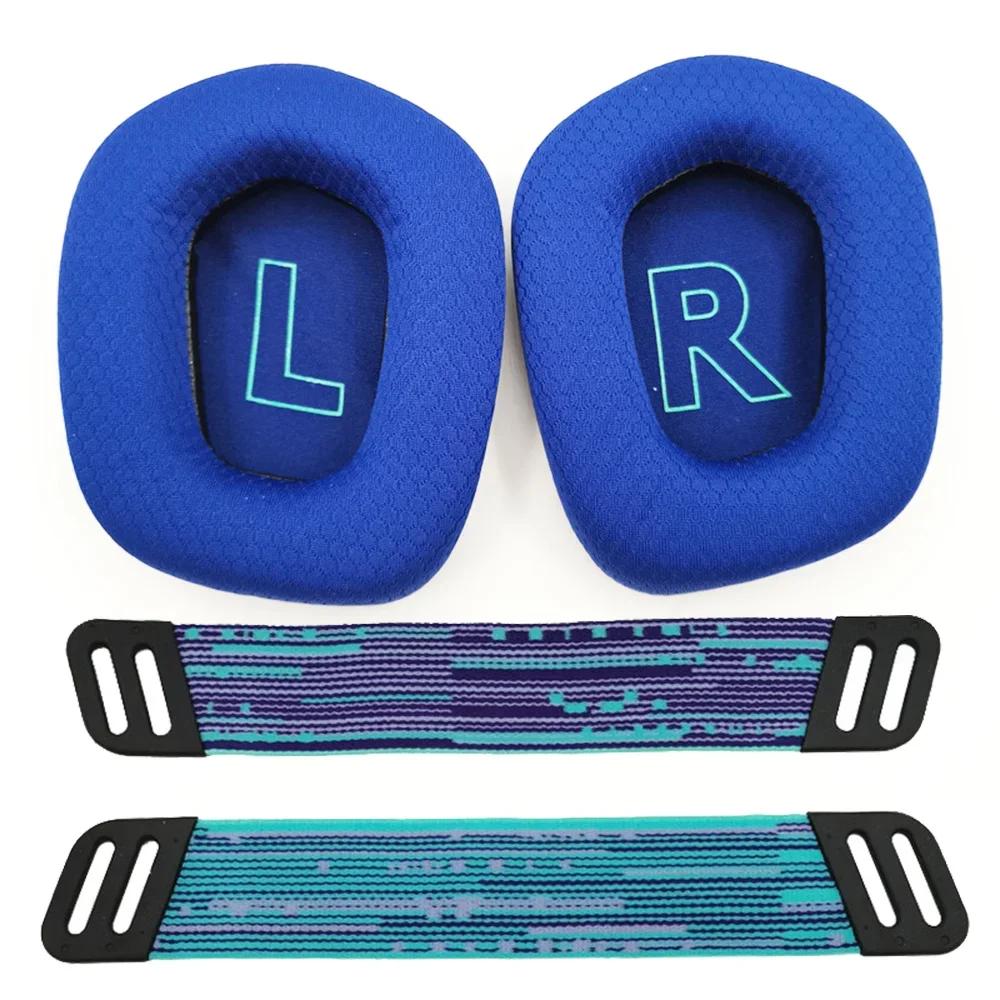 YAYINCC Replacement/Ice gel covers Earmuffs Ear pillows cushions headband rubber Ear pads for Logitech G733 G335 Headphones