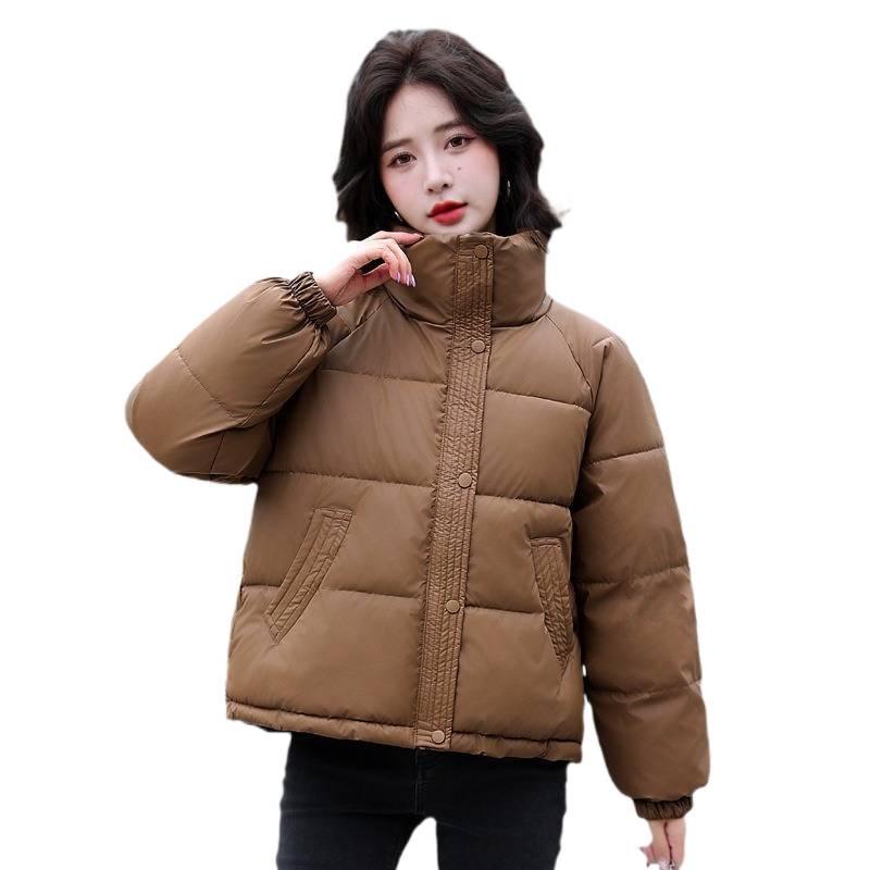 Women's Korean Style Thickened Down Jacket - 2024 Winter Fashion Short Stand-Up Collar Coat.
