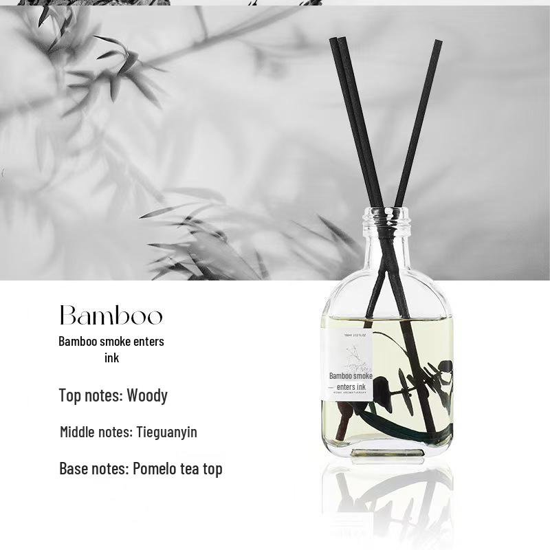 Rose Scented Rattan Diffuser - Long-lasting Aroma for Hotel, Bedroom, or Home Decor