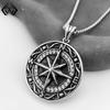 TK Compass Pendant: Curious Niche Design, Punk Hip-hop Gothic Dark Style, Heavy Industry Necklace