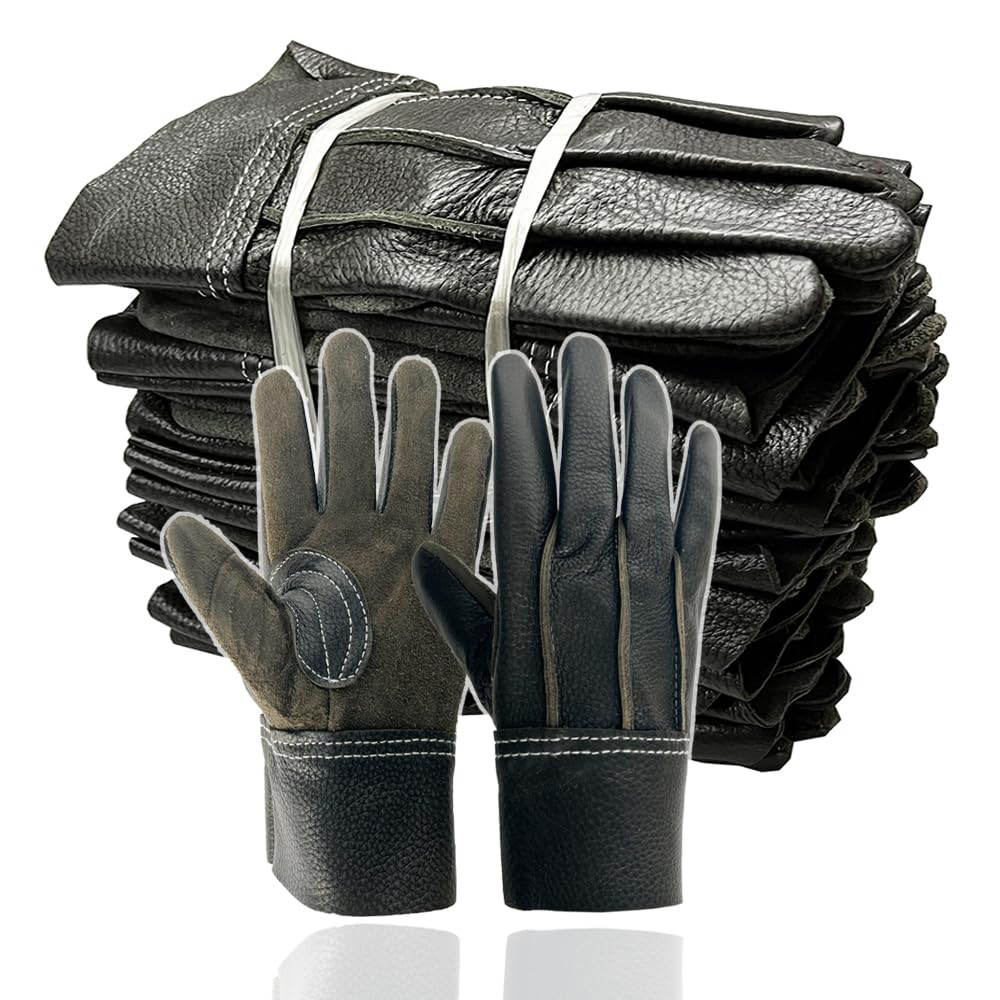 

Kranis Leather Work 10 Large Gloves, Pairs, Black, чорний