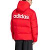 adidas Down Jackets Unisex Red Hooded Fleece Lined KS6487