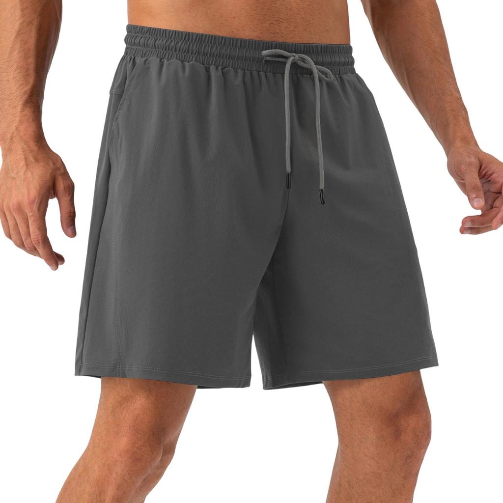 Men's Lightweight, Breathable, Cool-Feeling Training Shorts - Men's Elastic Waist, Quick-Drying Running And Fitness Sports Shorts