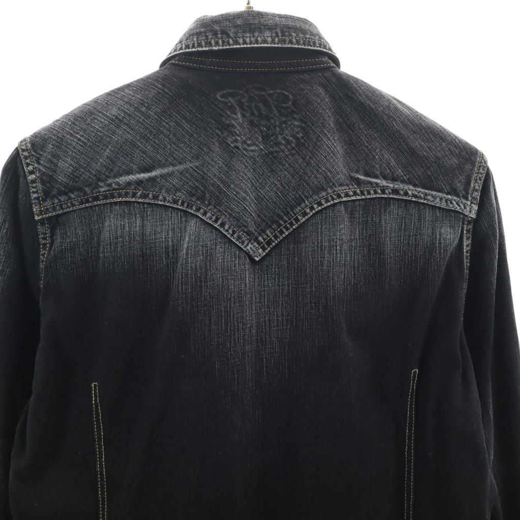 TMT made in Japan Langarm Denimhemd S schwarz Herren Gebraucht