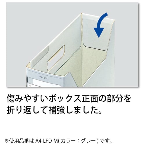 KOKUYO File Box D Type Storage Width 94mm A4 10 Pieces Gray