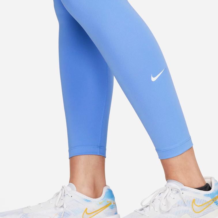 Nike One Solid Logo High Waist Leggings Women Leggings Sky-Blue DM7279-450