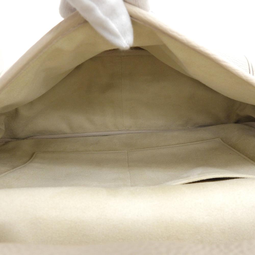 ACATE Welley Postman Bag Shoulder Bag in Natural Shrink Leather, Women's, Ivory Shoulder bag IvoryUsed