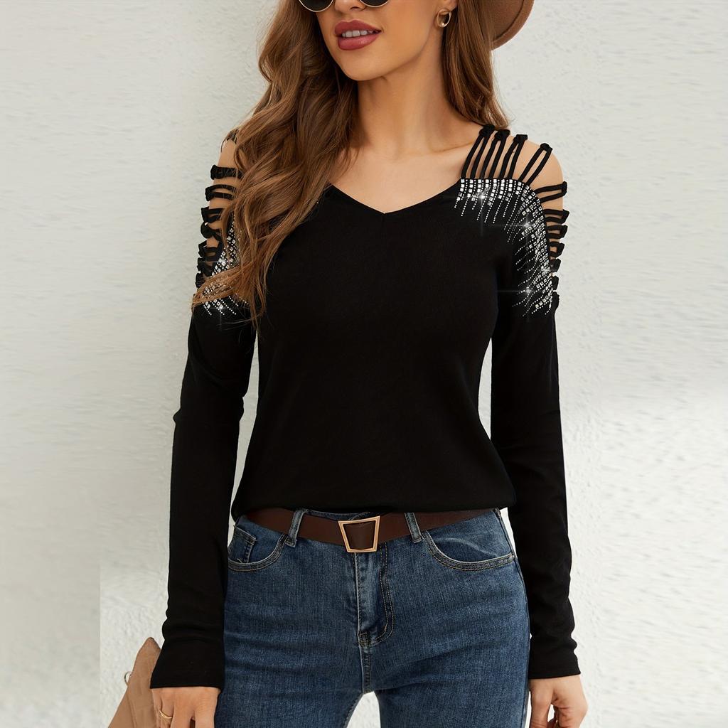 T Shirts For Women Pleated V-Neck Dressy Casual Blouses Printing Short Sleeve Summer Tops Loose Fit