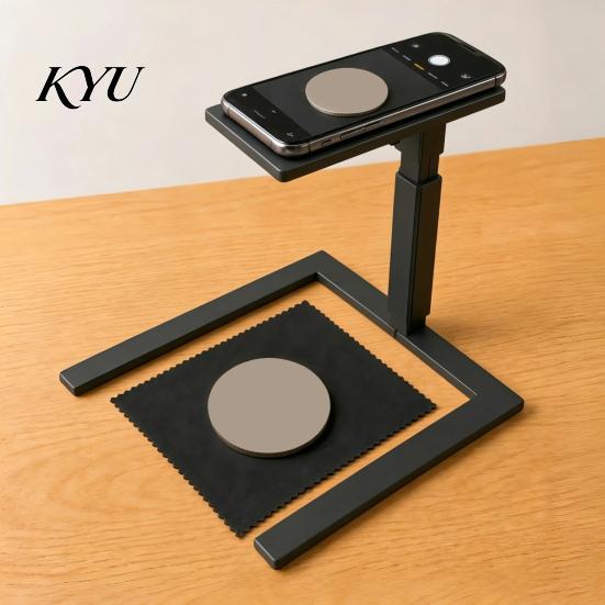 Overhead Phone Stand 3D Printed Coin Photography Stand, Adjustable Camera Holder for Hands Free Document Scanning, Video Recording, Collectibles