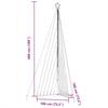 LED Christmas Tree 789 Cold White LEDs 476 Cm