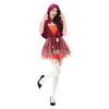 Halloween costume Little Red Riding Hood carnival costume cosplay witch costume broom witch skirt cape