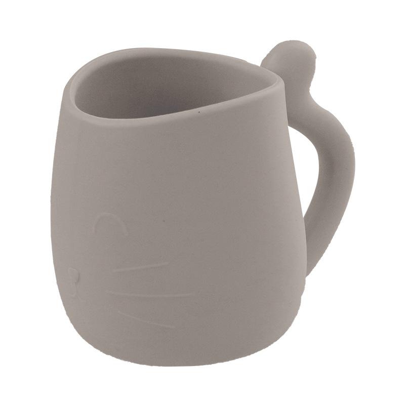 Silicone Cup Anti-fall Cute Cat Cup Home Drinking Cup  Caneca Water Cup with Handle Cute Cup Mouthwash Cup