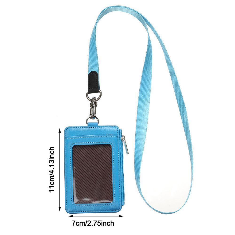 New Portable Zipper Bag Card Case Card Badge Holder Coin Purse Card Bag