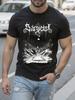 Heavy Metal Band Graphic Tee - Sargeist Gothic Horror Design - Black Cotton for Concerts T-shirt