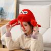 Hat, Lobster Hood, Hat, Plush Hood, Photo Props, Photo Props, Cartoon Hood.