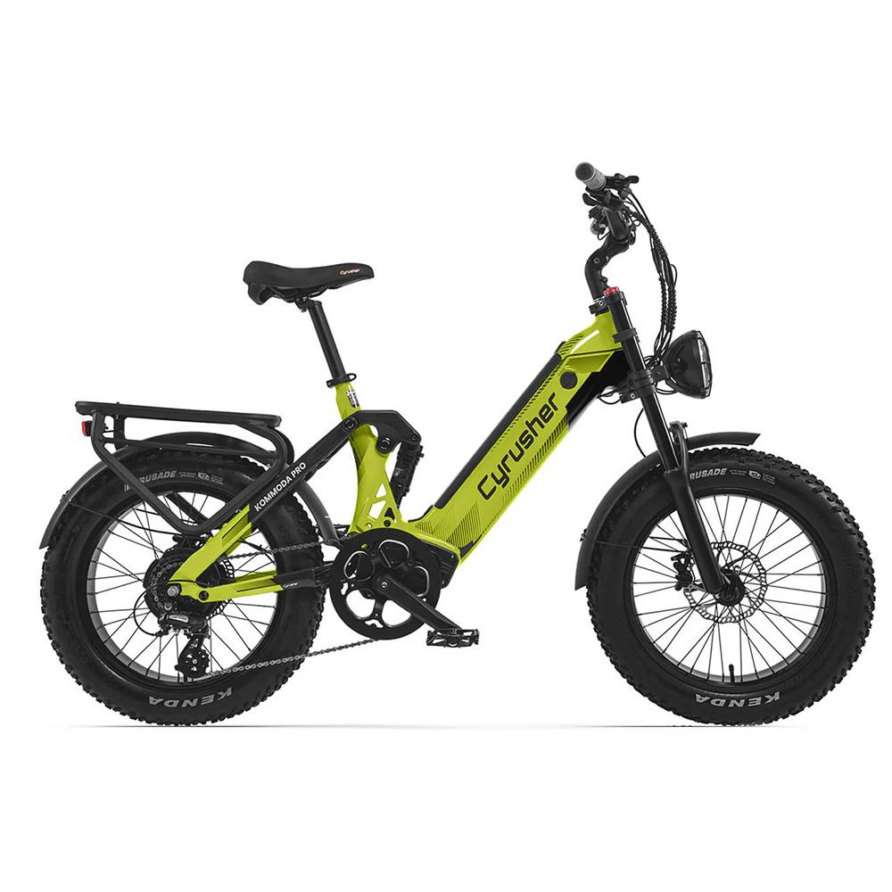 CYRUSHER Kommoda Pro Vélo Électrique 20 pouces Pneus Larges Moteur 250W Batterie 52V 20Ah