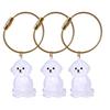 3Pcs Cat Hair Storage Box Keychain Transparent Acrylic Dog Hair Memorial Bottle Pet Hair Collector Container Key Ring Pet Owner Keepsake Gift