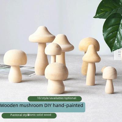 DIY Holzmalset Pilze für Kinder: Handgefertigte geschnitzte Ornamente und Zuchtbox
