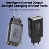 USB A+C Phone Charger Adapter Multi Ports Quick Charge Adapter for Huawei/Xiaomi/Samsung