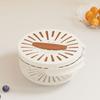 High Efficiency Plastic Colander With Uniform Draining Holes For Quick Fruit Vegetable Drying Foldable Handle