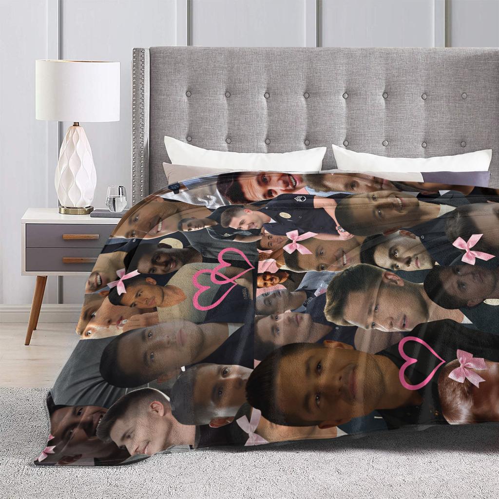 Měkká deka Cestování Kancelář Tim Bradford The Rookie Ložní prádlo Přehozy Flanelový přehoz na pohovku Postel Street Trend Potah na rozkládací pohovku