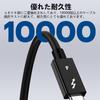 POTRRCIUSUER Thunderbolt 4 Certified 100W Fast Charging 40Gbps Transfer 8K Output Compatible with and Game Consoles USB-C Cable, 0.5m, USB-IF