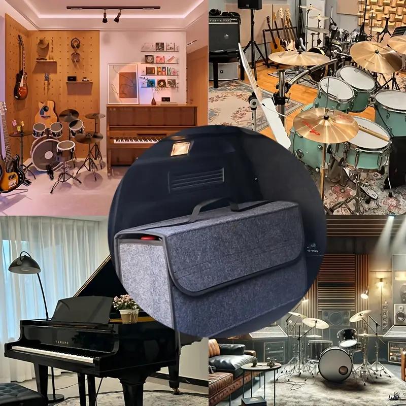 Felt Car Storage Bag Car Trunk Storage Box Foldable Tool Box With Handle Storage Box