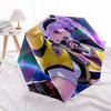 1pz K-POP hunter X Ombrello ad Apertura/Chiusura Automatica con Pratico Design Pieghevole in Tre Parti, 8 Stecche in Ferro - per Uso Quotidiano all'Aperto, Viaggio A51