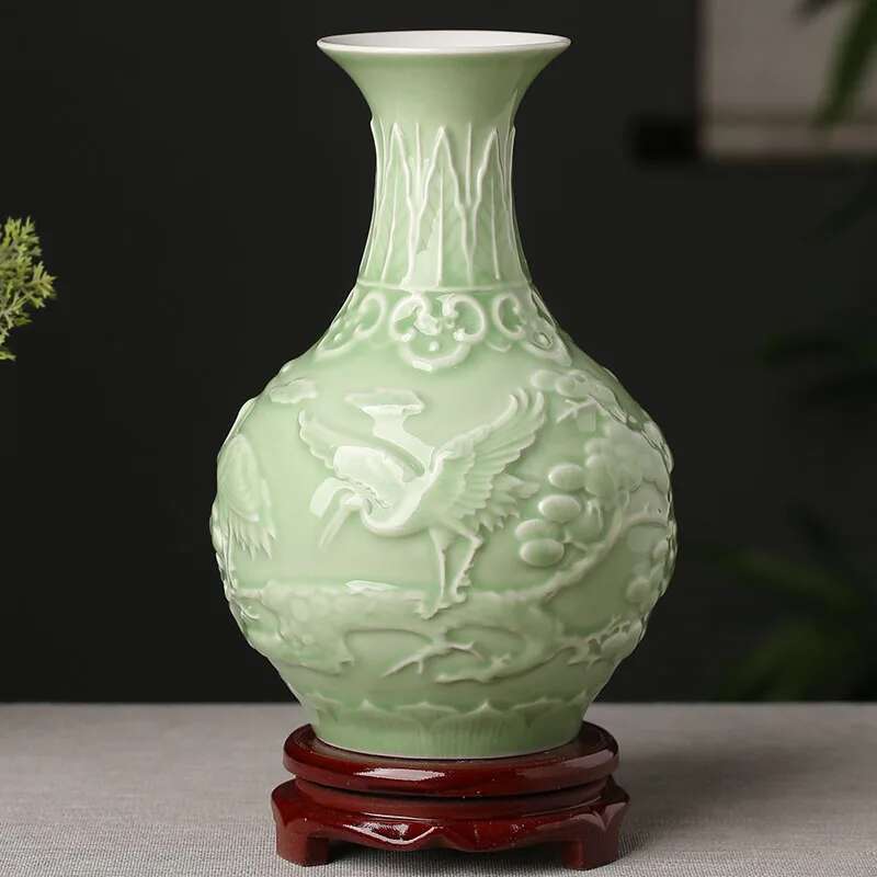 

Ceramic Vase Decoration, Flower Arrangement, Antique Shelf, Chinese Zen Flower Arrangement, Home Decoration, Jingdezhen