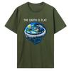 Hot Sale Fashion Flat Earth Oneck Tshirt Earth Is Firmament Sheol Conspiracy New World Printed Casual Tops Hipster Streetwear