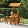 Day and Night - Day and Night Garden Bar Furniture Set 5 Pieces Solid Acacia Wood