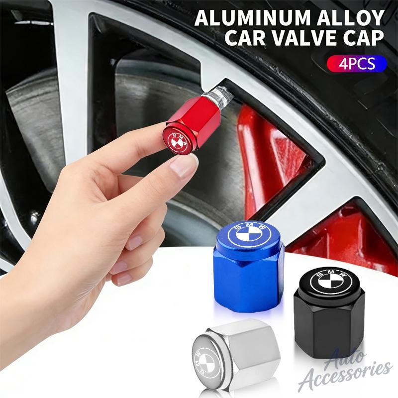 4PC Metal Car Wheel Tire Valve Cap Tyre Rim Stem Cover Accessories For BMW M E46 E90 F10 F30 G20 G30 X6 X3 E60 E39 M4 M5 Sticker FF35